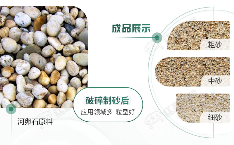 河卵石制沙劃算嗎？河卵石制沙機(jī)出來的沙商混站能用嗎？